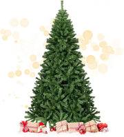 Albero di Natale 180/225 cm, Albero di Natale Realistico con 1000/1346 Rami Densi e Base in Metallo con Cuscinetto Antiscivolo, Albero di Natale Artificiale per Casa e Negozio (180 CM)