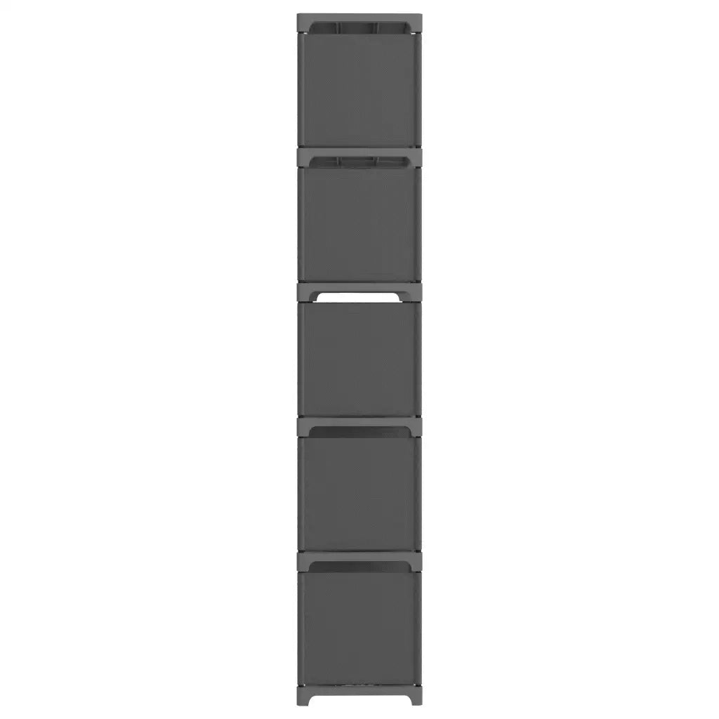 Mensola con 15 Vani a Cubo Grigia 103x30x175,5 cm in Tessuto cod mxl 15300