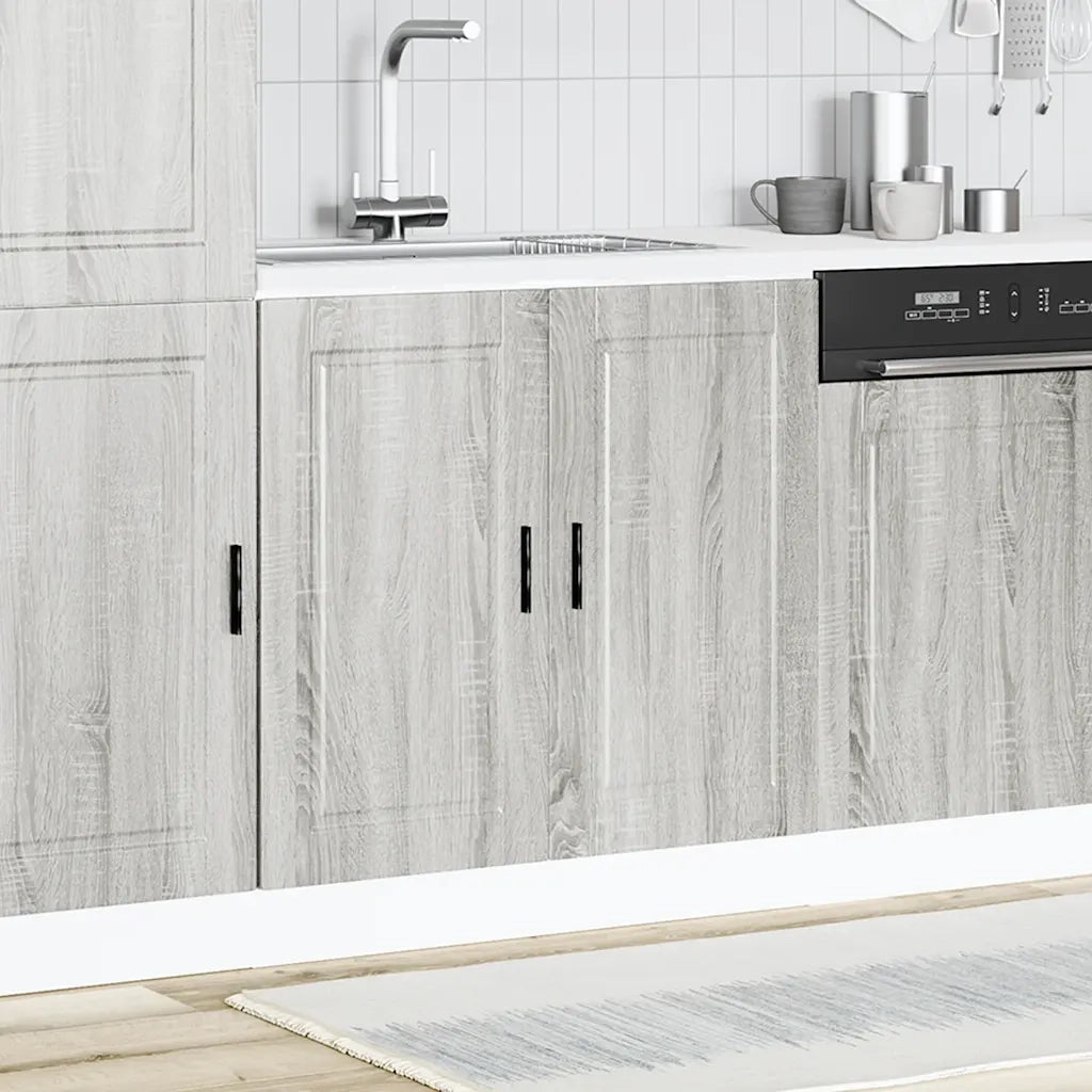Mobile base lavello Porto Grigio Sonoma 80x46x81,5cm Truciolato 853933