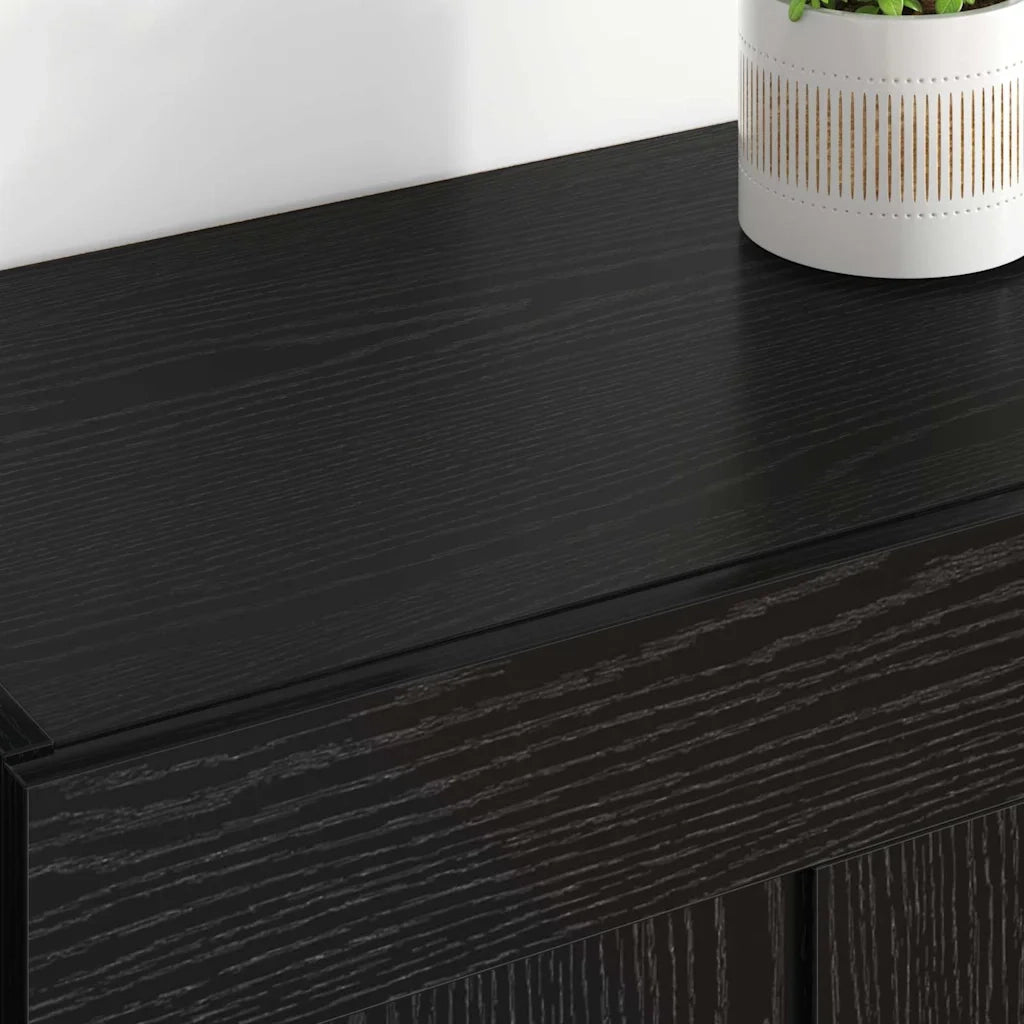 Mobile a muro 2 pcs Rovere Nero 69,5 x 34 x 90 cm 3415592