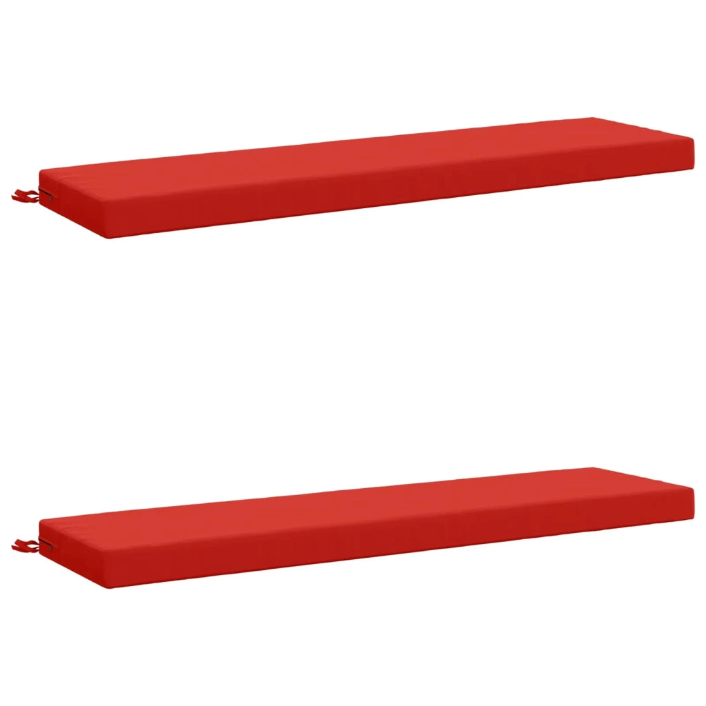 Cuscini per Panchina a 2 Pezzi SOEST 2 pz 100% Poliestere Rosso 949885