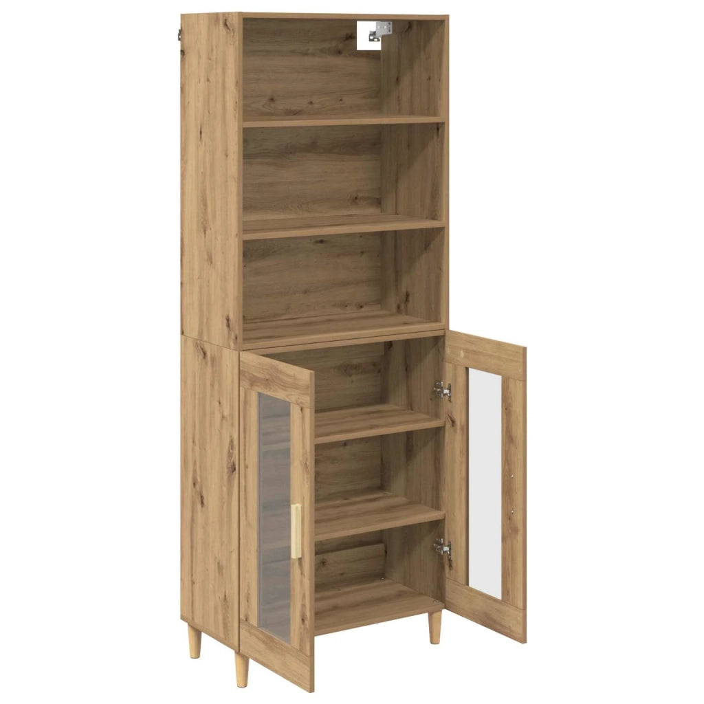 Credenza-Buffet-Armadio da cucina Rovere artigianale 69,5 x 32,5 x 180 cm 208108