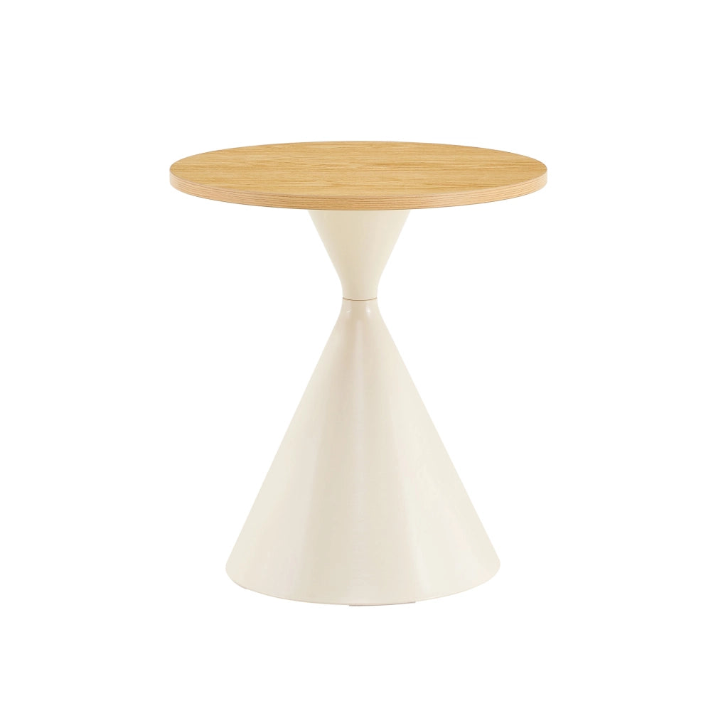 Tavolini da caffè impilabili con 2 piani; salvaspazio; stile moderno e scandinavo; in metallo; color legno