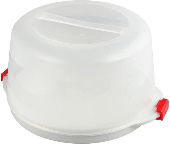 Scatola di trasporto per torte con funzione di raffreddamento - Scatola di trasporto per torte rotonde - per torte Ø 28 cm - con spazio per congelati - raffredda fino a 3 ore