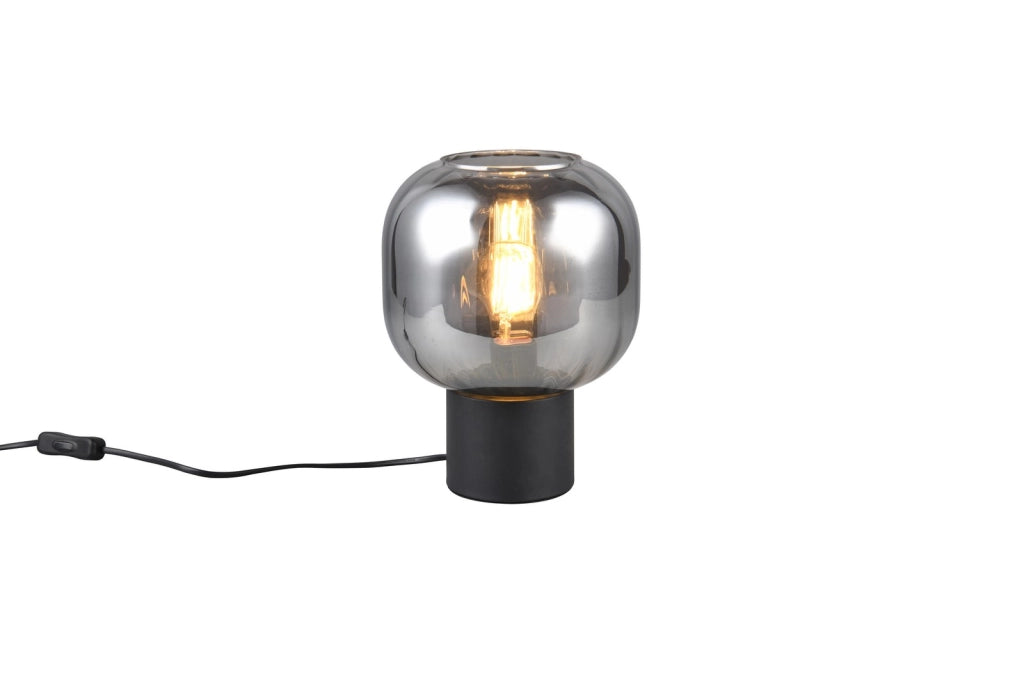 Lampada da tavolo DIVA Trio nera/cromo vetro E27 40W