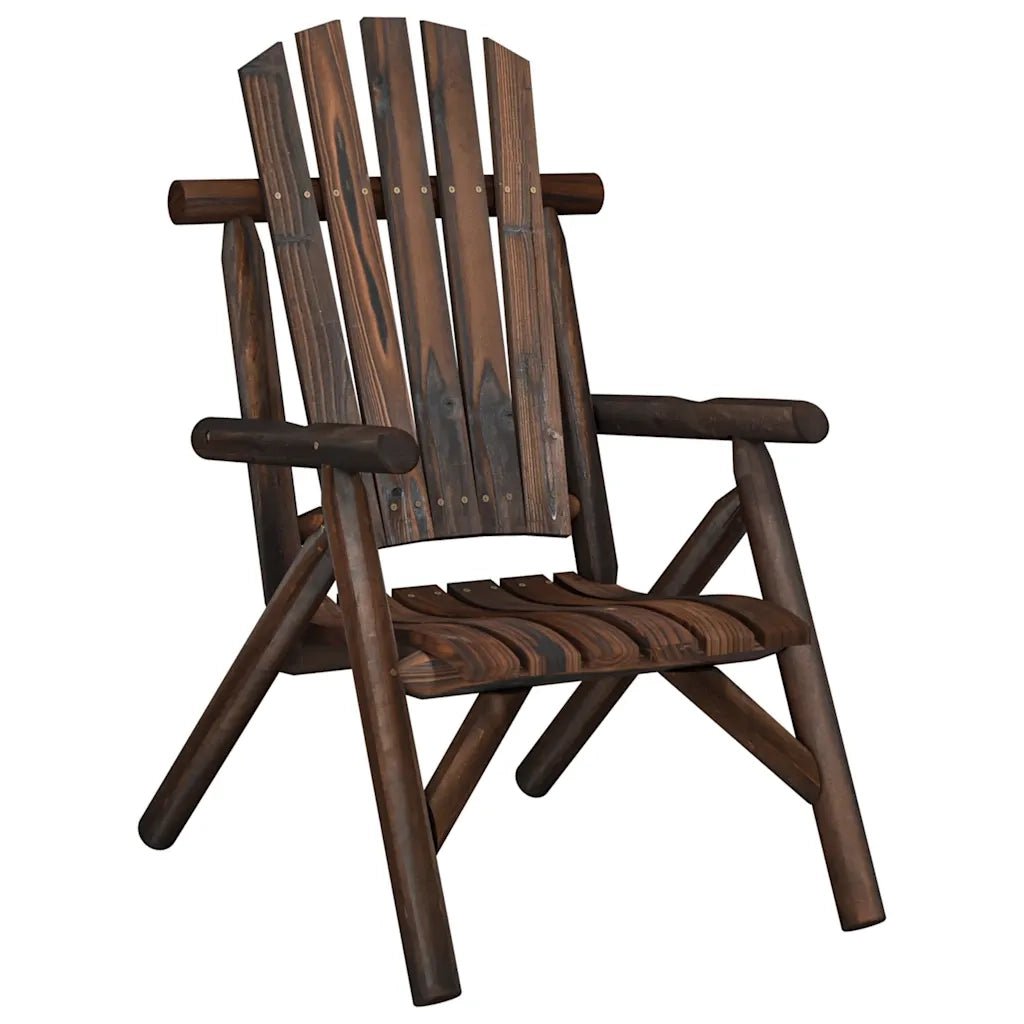 Sedia da patio-Sedia da Giardino 68x86x103 cm in Legno Massello di Abete Rosso 709475