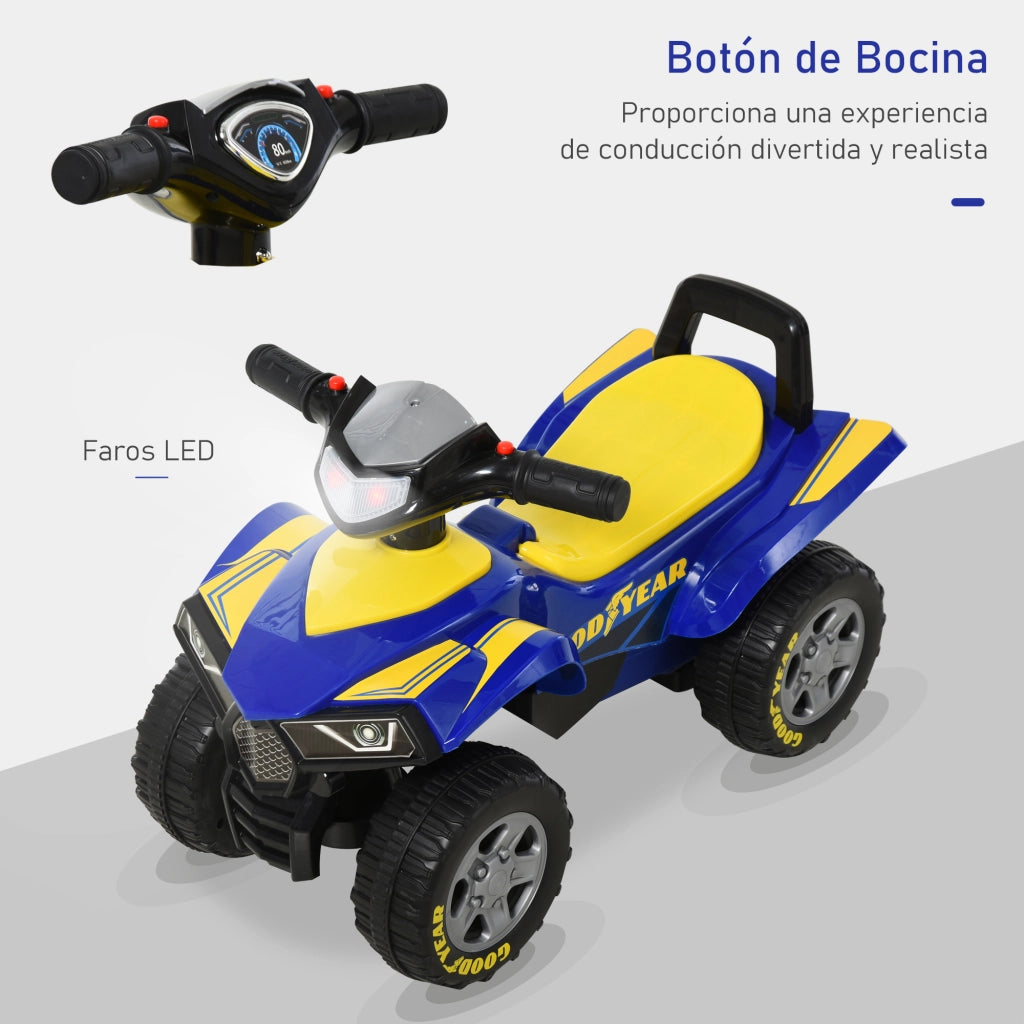 Quad Correpasillos per Bambini con Licenza GOODYEAR ¨C Zephmum ¨C Blu 60x31x42 cm