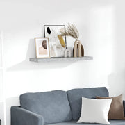 Scaffale a Parete Grigio Cemento 80x23,5x3,8 cm in MDF cod mxl 33749