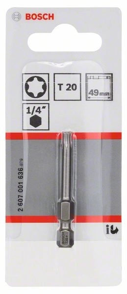 2607001636 - Inserto da avvitamento extra duro T20, 49 mm