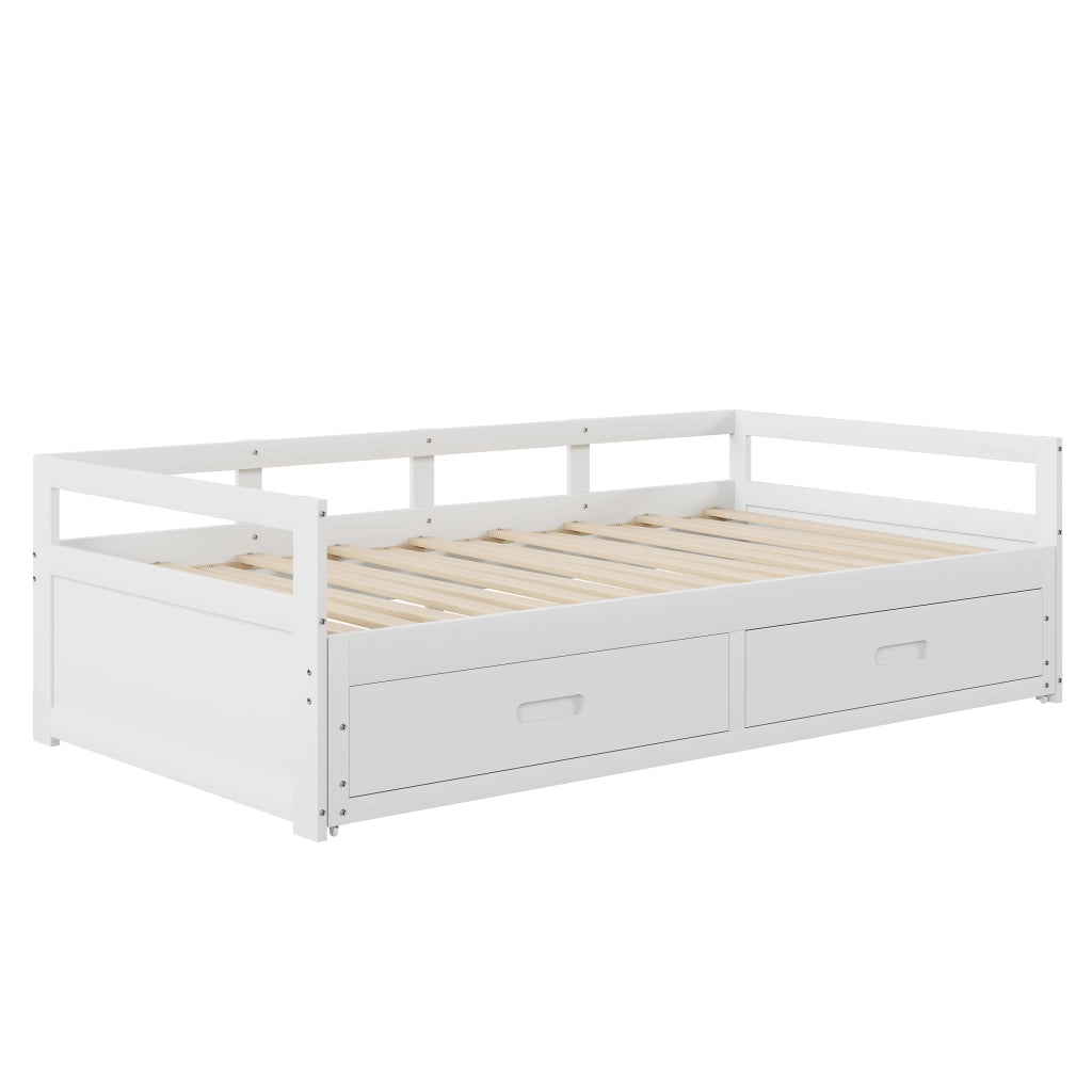 Letto sofa estraibile legno di pino bianco 180x200 cm