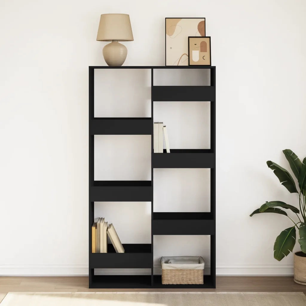 Libreria Nera 100x33x175 cm in Legno Multistrato 3309403
