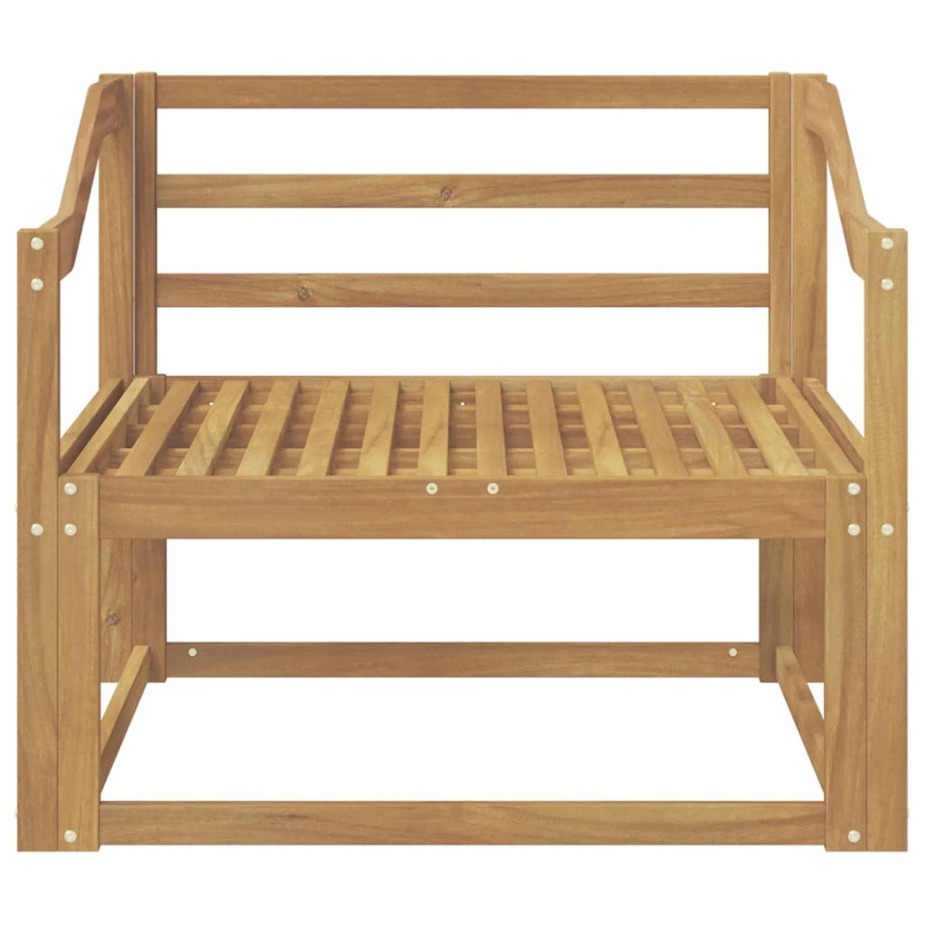 Divano centrale per esterno Legno di Acacia Massello Bianco 3439023