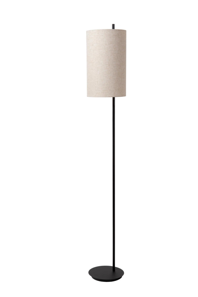 Lampada da terra MAGIC 1xE27 nera crema lino Lucide