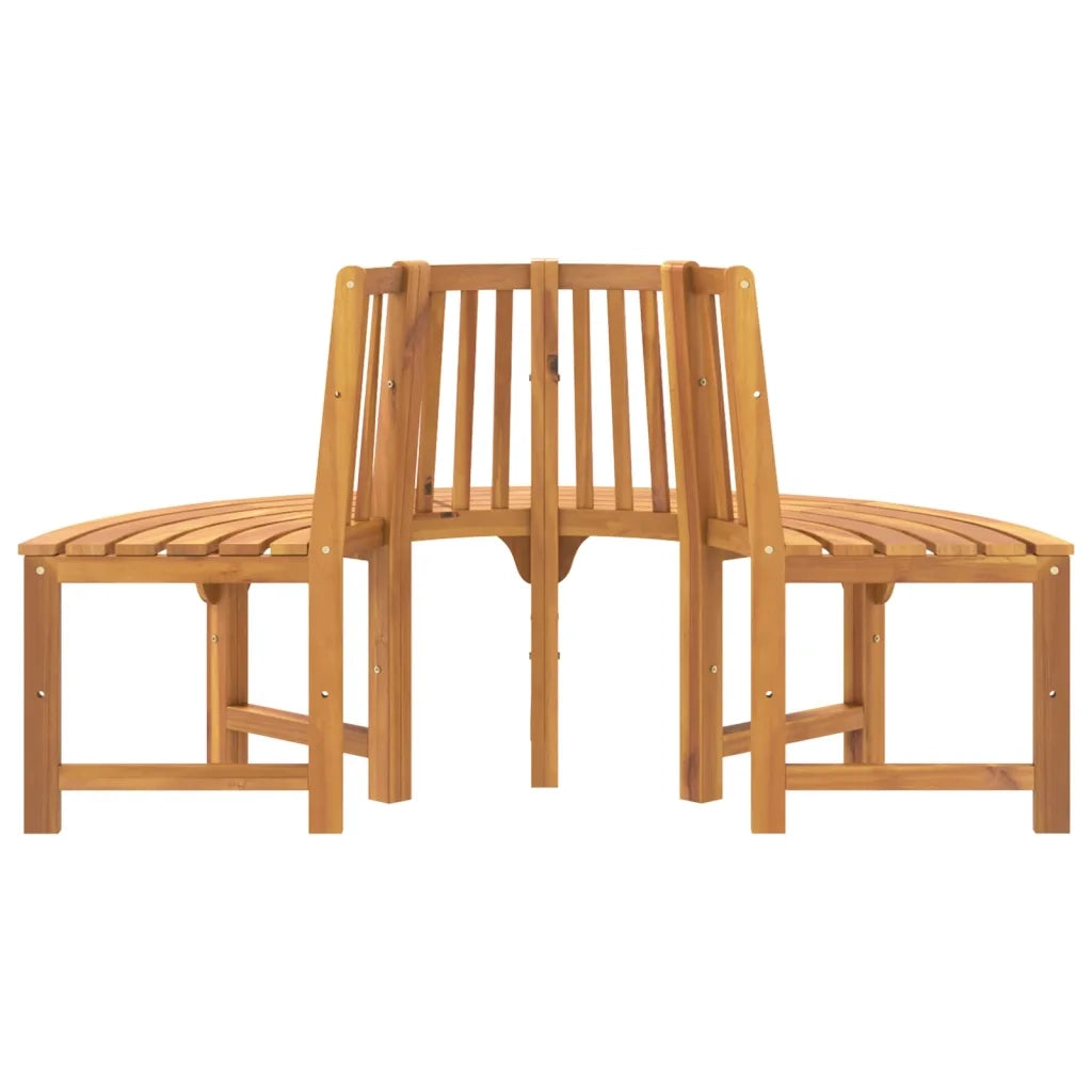 Panchina Albero Semi Circolare Ø160 Legno Massello di Eucalipto 319423