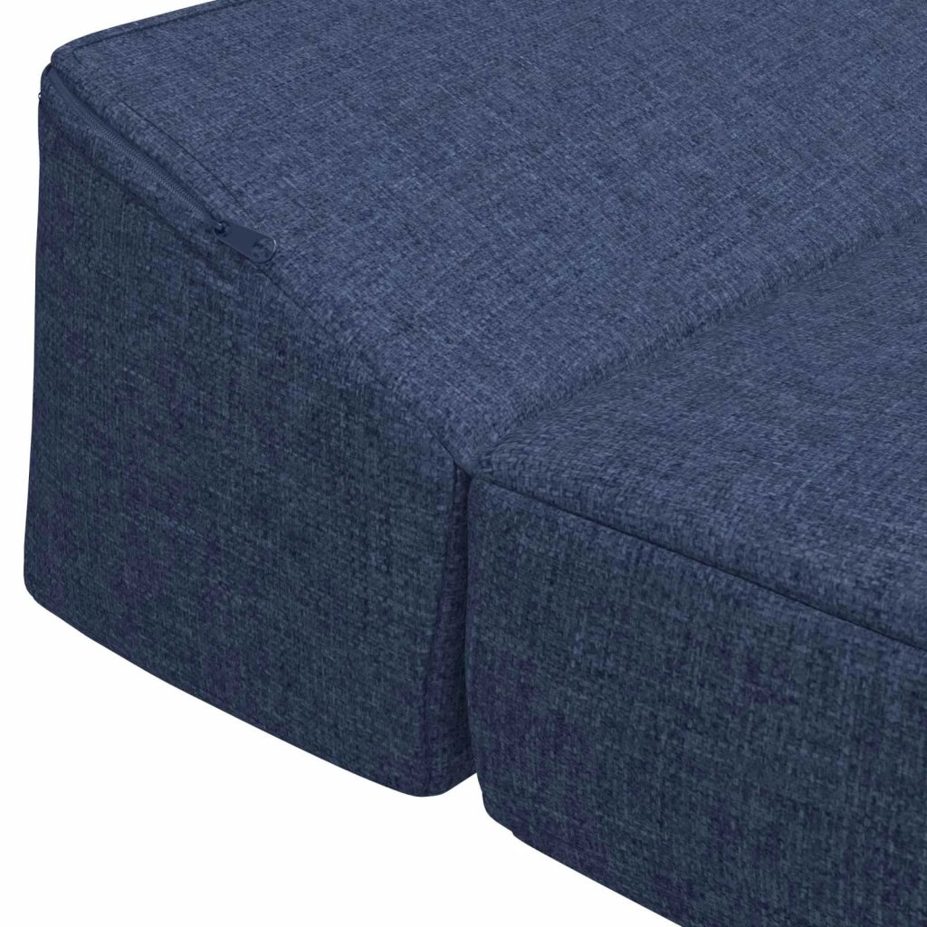 Divano Letto Pieghevole Blu 200 x 70 x 10 cm Tessuto 900022