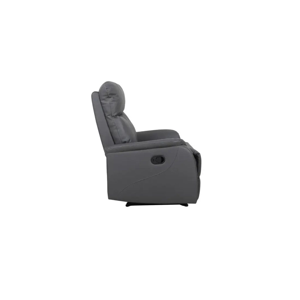 Poltrona relax reclinabile manualmente BERLIN colore grigio