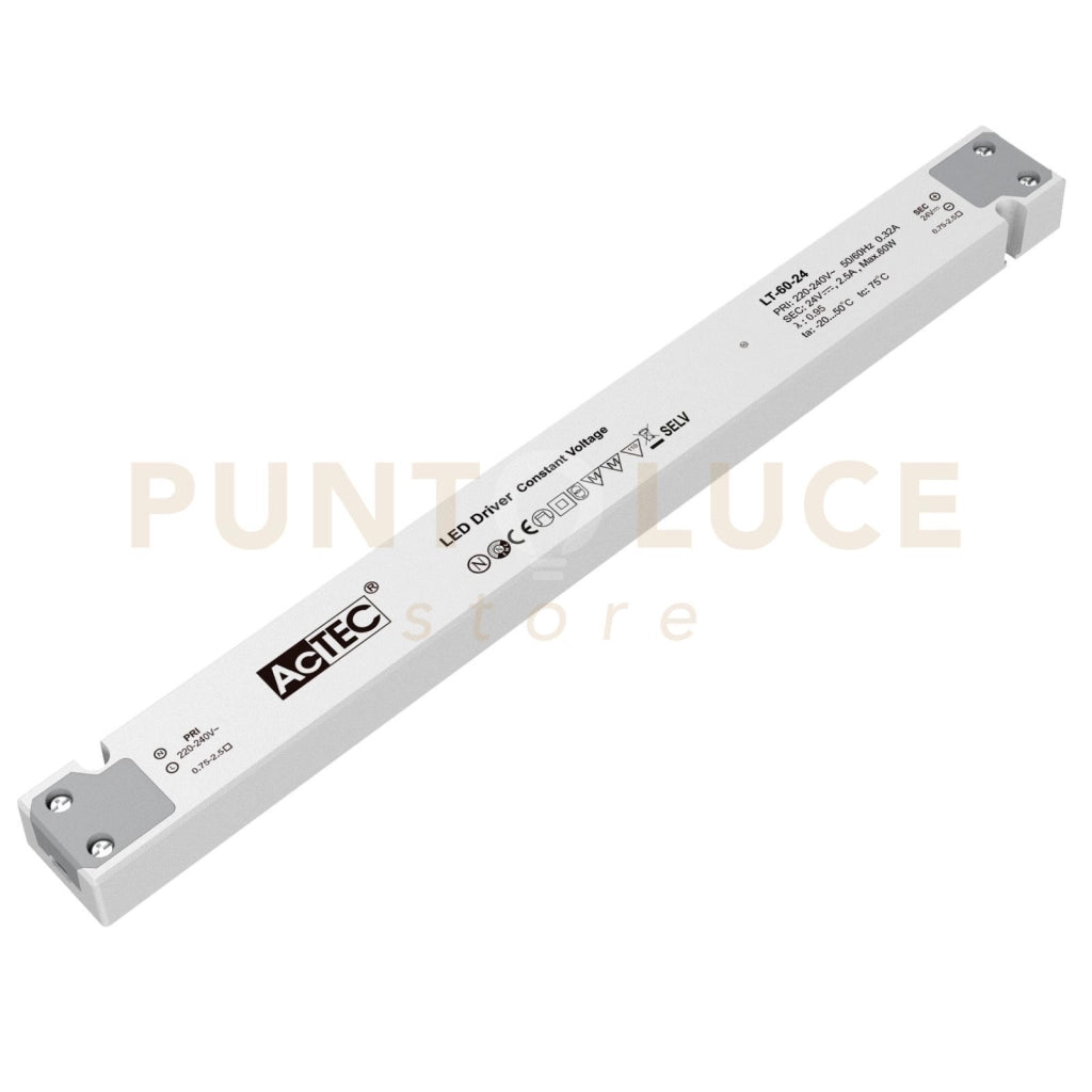 I-DRIVER-LT-60-24 DRIVER LT 24V TENSIONE COSTANTE 60W 2,5A INPUT AC220-240V 30,5X3X1,82CM