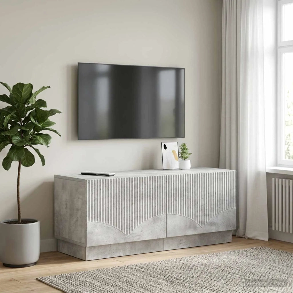 Mobile TV Grigio Cemento Legno ingegnerizzato 897338