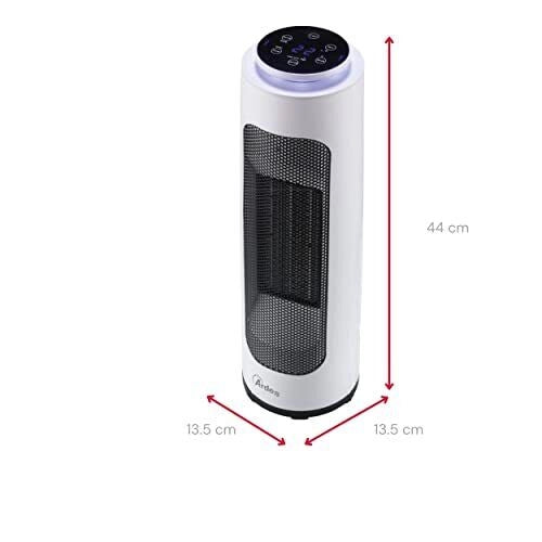 Ardes AR4P20 stufetta elettrica Interno Grigio, Bianco 2000 W Riscaldatore ambiente elettrico con ventilatore