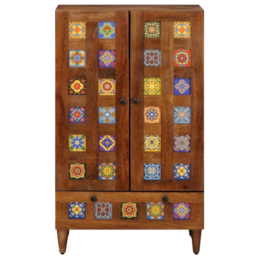 Credenza Noce 60 x 33,5 x 100 cm Legno di mango massello