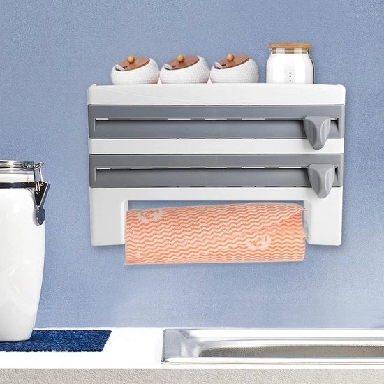 Sostituto di Rolo 3 Strati Design - Rolo per Cucina - Raccoglitore di Roli - Multifunzionale - 40 x 10 x 24 cm