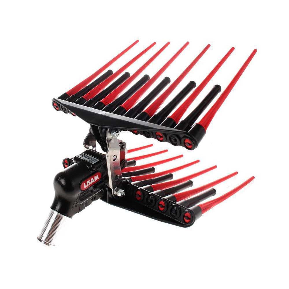 PETTINE PNEUMATICO DOPPIO RICAMBIO ABBACCHIATORE SCUOTIOLIVE MG TURBO EVO LISAM