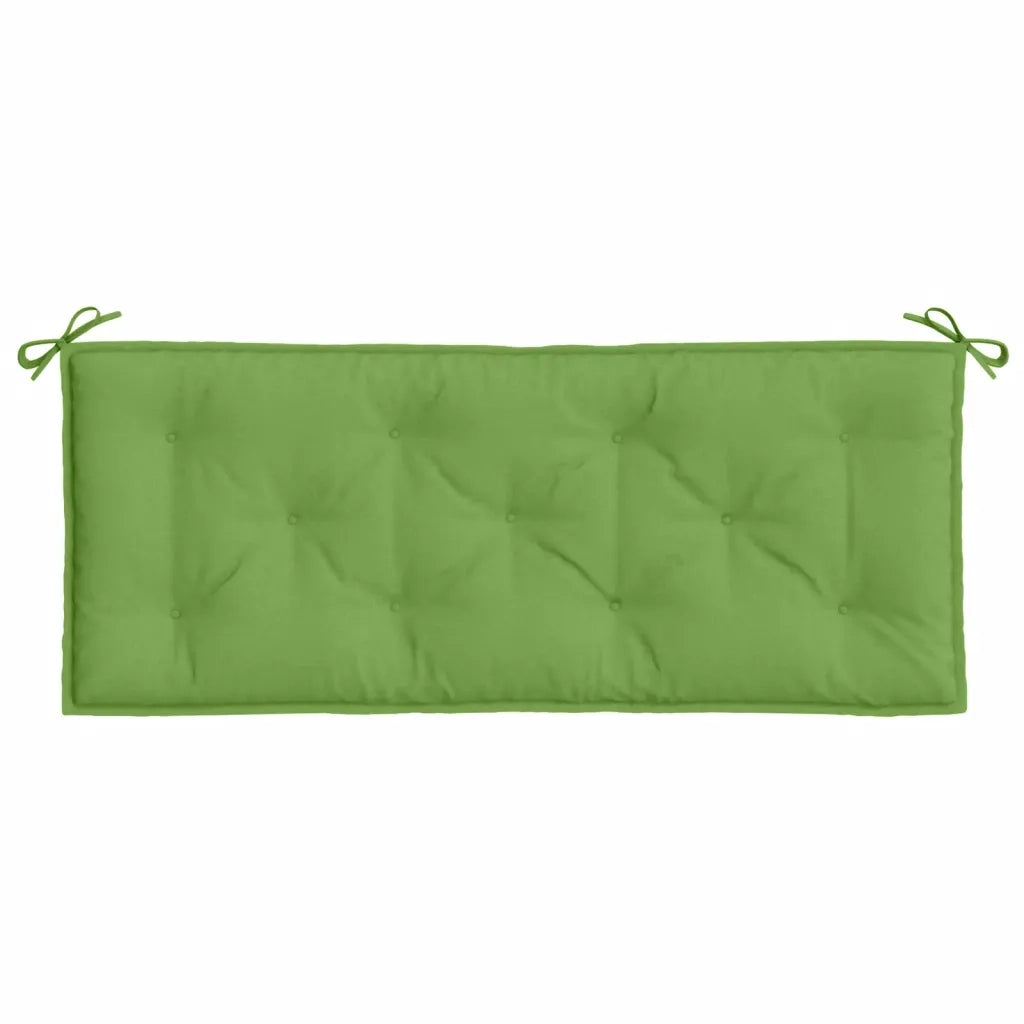 Cuscini Panca Giardino 2pz Verde MÃ©lange 120x50x7 cm Tessuto
