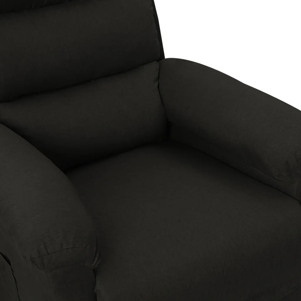 Poltrona | Sedia Relax Elettrica Reclinabile Nera in Tessuto
