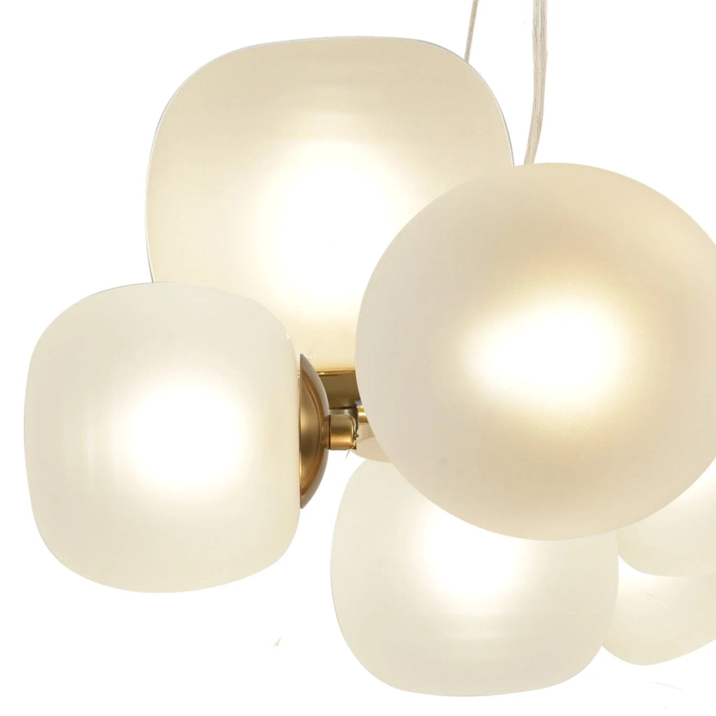 LÚZETE - LÁMPARA DE TECHO 11 LUCES HIERRO DORADO NICOLETTA