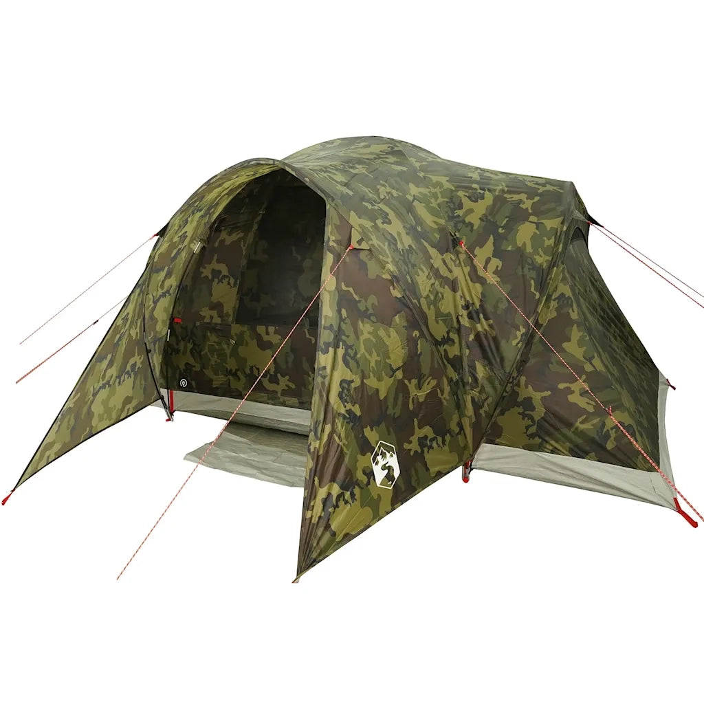 Tenda da Campeggio a Cupola per 6 Persone Mimetica Impermeabile 4009466