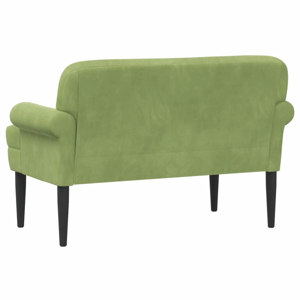 Loveseat con bottoni imbottiti Verde chiaro 120 x 66 x 78 cm 42041831