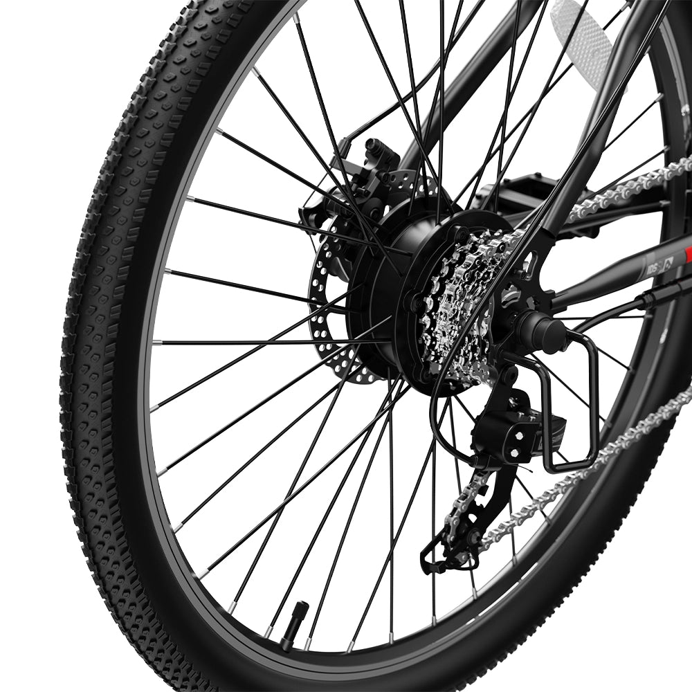Bicicletta elettrica da 26 pollici,250 W nominali,750 W di picco con batteria rimovibile da 48V,5 velocit¨¤ di assistenza e 7 velocit¨¤ di cambio,doppi freni a disco