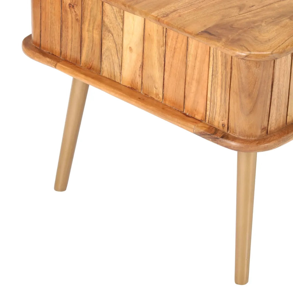 Tavolino da salotto | Tavolino da caff¨¨ | Tavolino da Soggiorno 100x50x40 cm in Legno Massello di Acacia