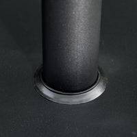 Base per Ombrellone 13kg con Finitura Lucida 40x40x43 cm in Cemento Nero