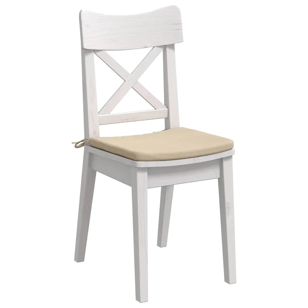 Cuscini per Seduta 4 pz | Cuscini per sedie Crema 40 x 40 x 3 cm
