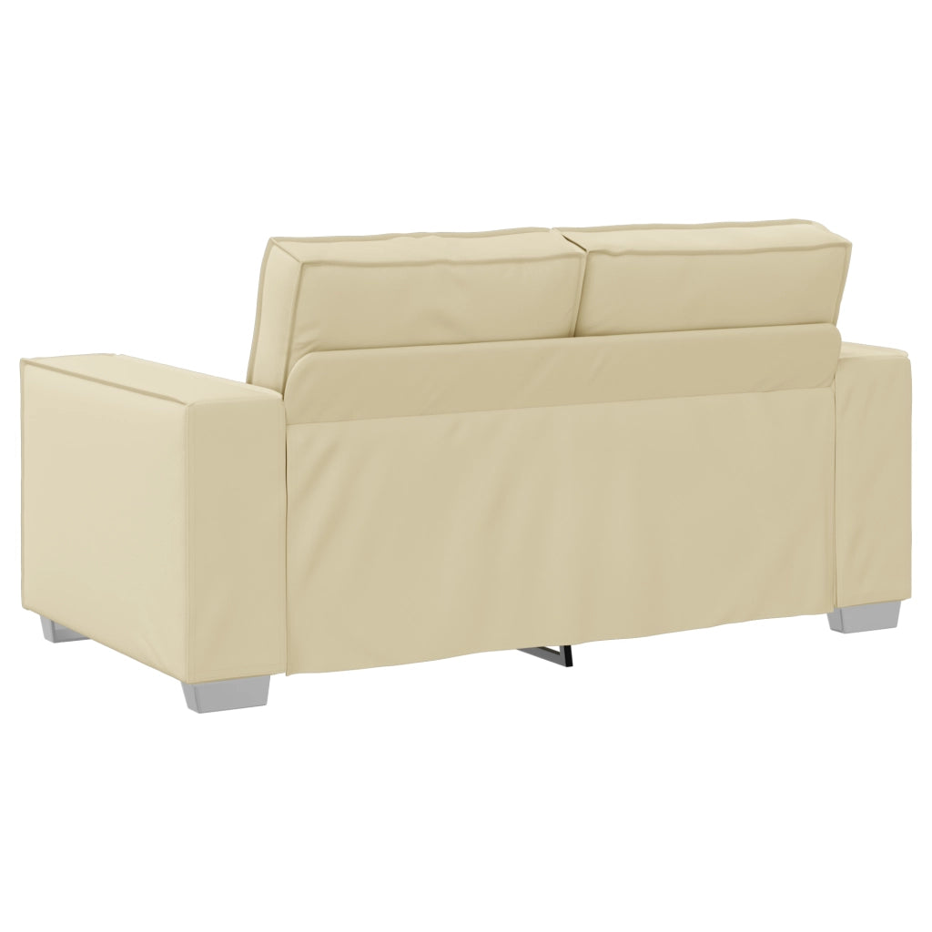 Divanetto  Crema 120 cm in pelle sintetica
