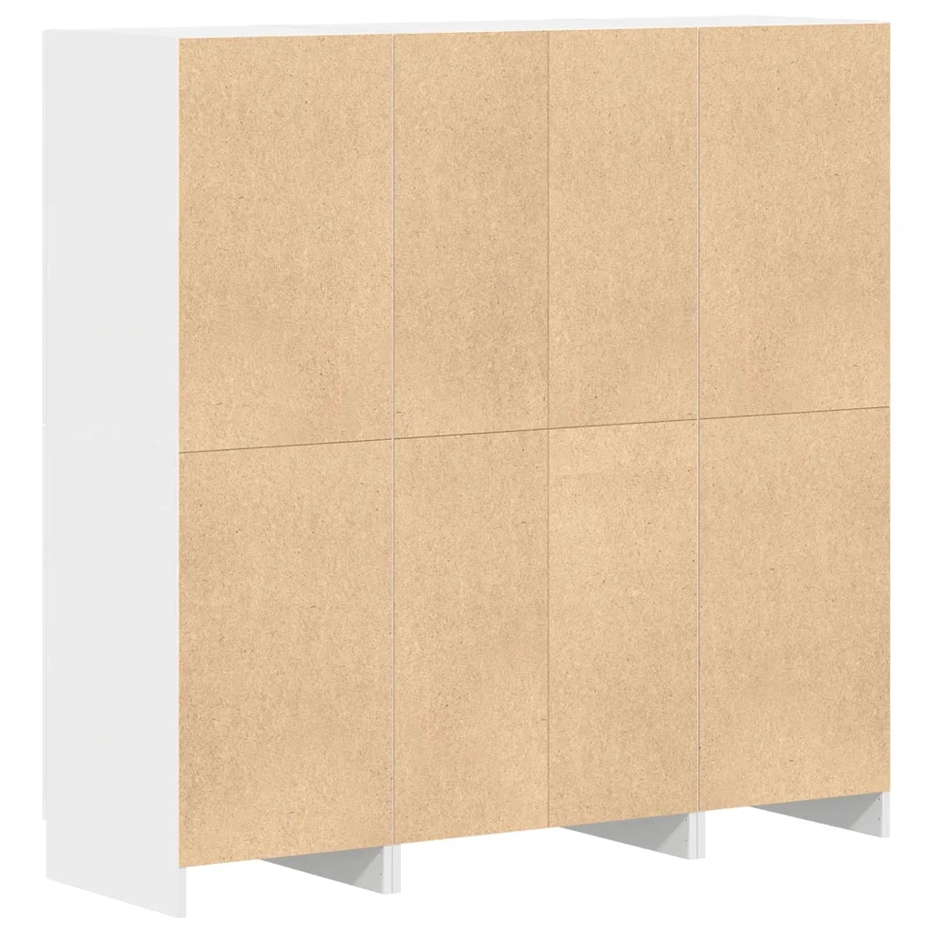 Set di Armadio pensile | Mobili da Cucina 3 pz Bianco in Truciolato