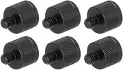 Supporto Microfono Adattatore - 3 Pezzi - In Lega di Alluminio - Nero - Adatto per Stativo - Standard Microfono - 1/4 Pollici