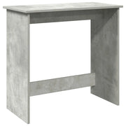Scrivania | Tavolo da Ufficio Grigio Cemento 80x40x75 cm in Legno Multistrato