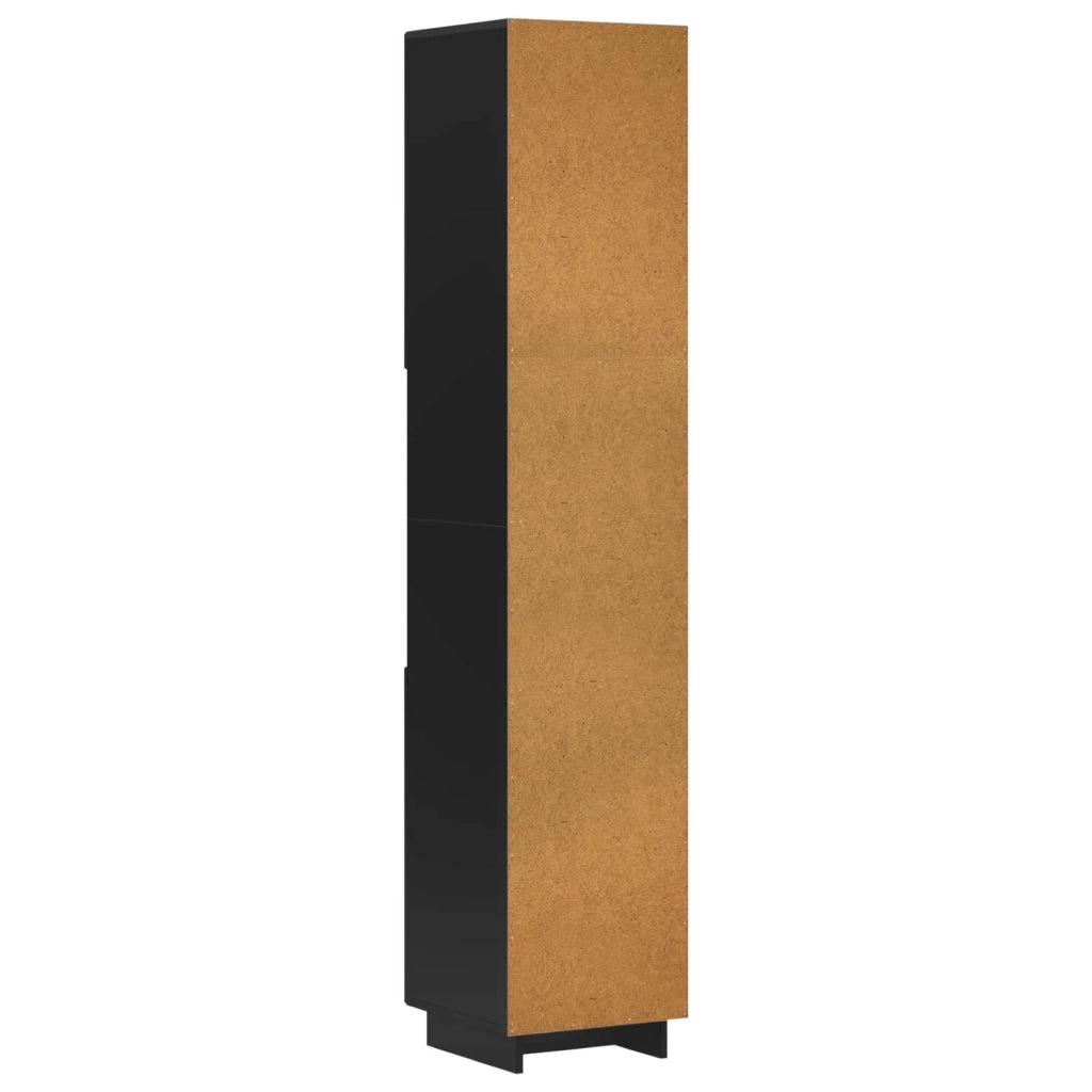 Mobile da bagno Nero 36.5 x 38 x 180 cm Legno ingegnerizzato 8011595