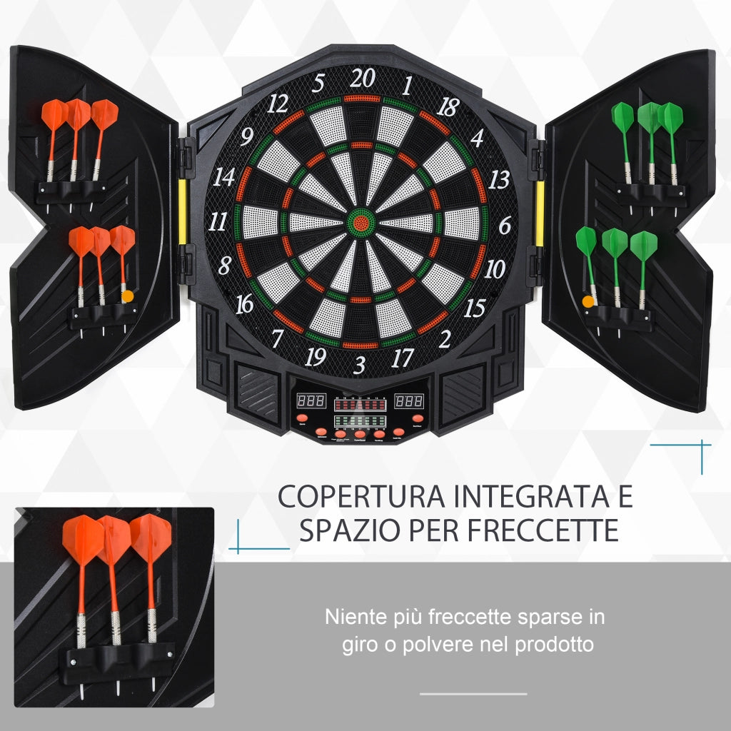 Bersaglio Elettronico Digitale con 12 Freccette ¨C zephmum ¨C 8 Giocatori, 27 Giochi, 216 Varianti