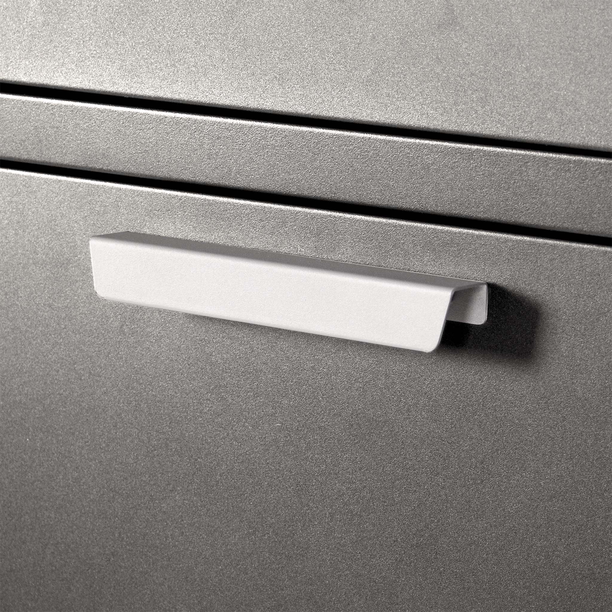 Cassetta postale per pacchi grigia 50x37x112cm Portapacchi con serratura