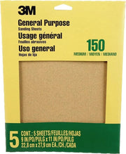 Schiuma di Alumina su carta abrasiva 9" x 11" - 5 pezzi