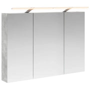 Mobiletto per specchio da Bagno | Armadio da bagno con lo scaffale Grigio cemento