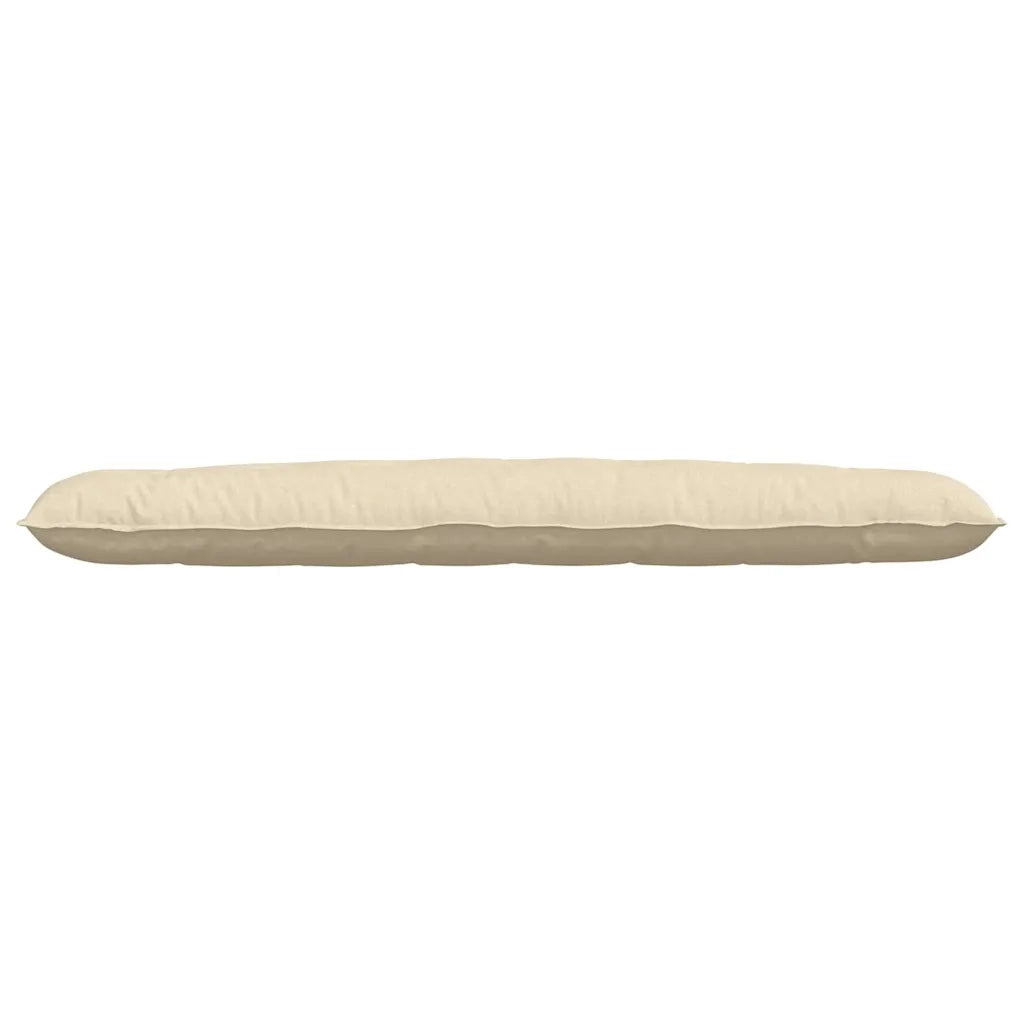 Cuscino per Schiena Crema 200 x 19 x 50 cm Tessuto