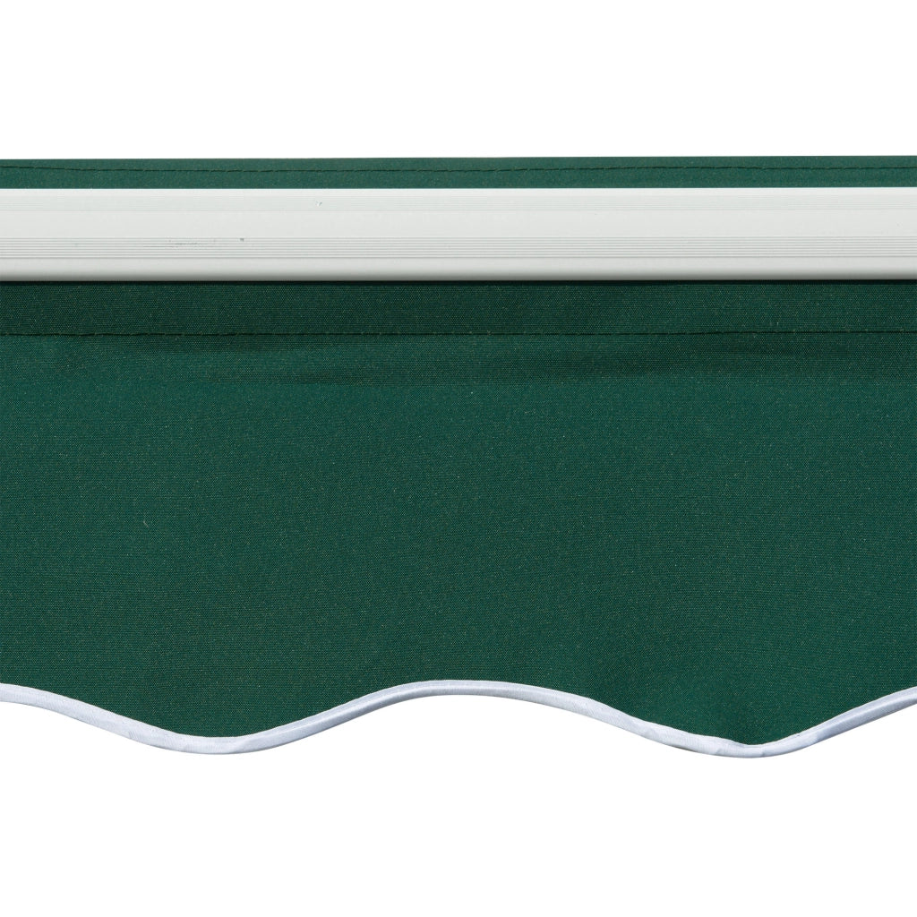 Tenda da Sole a Manovella 3x2 m ad Angolazione Regolabile in Alluminio Acciaio e Poliestere Verde