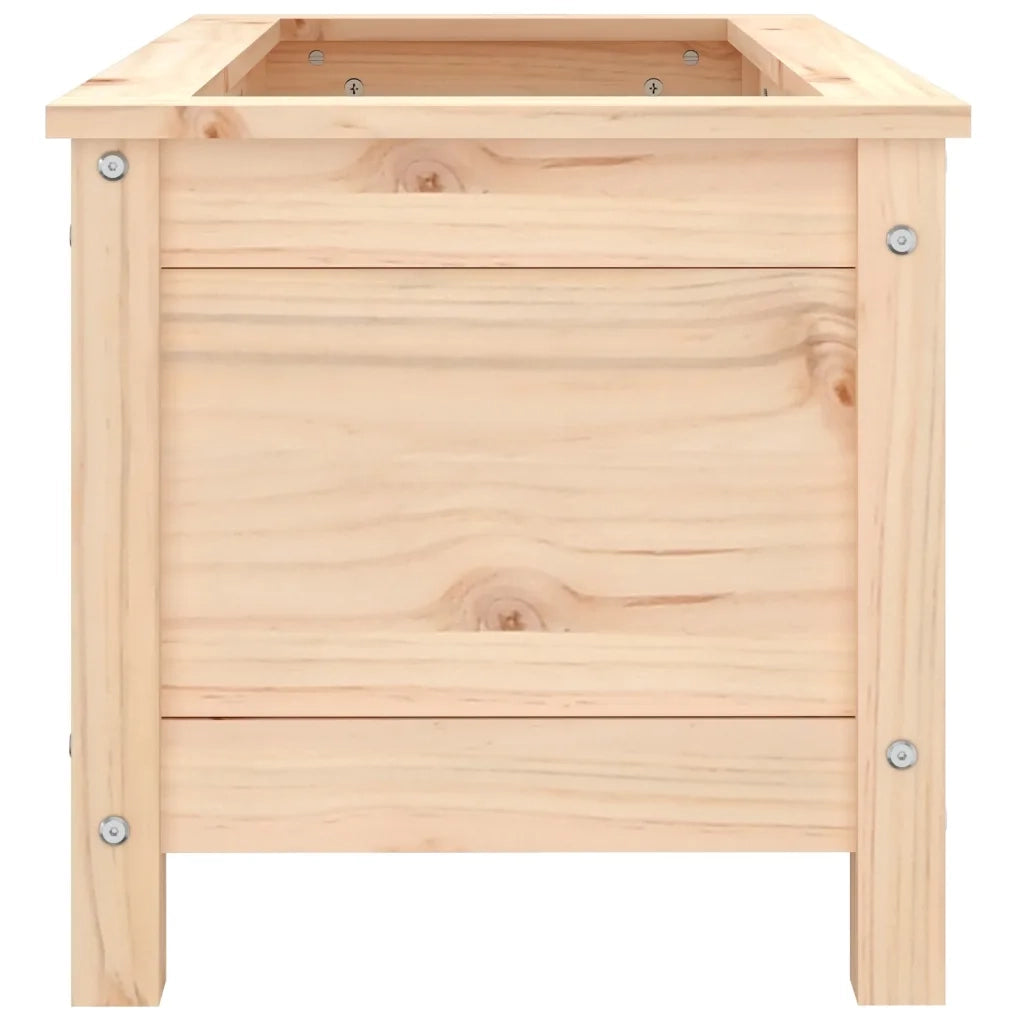 Fioriera da Giardino-Vaso da Esterno 82,5x40x39 cm in Legno Massello di Pino