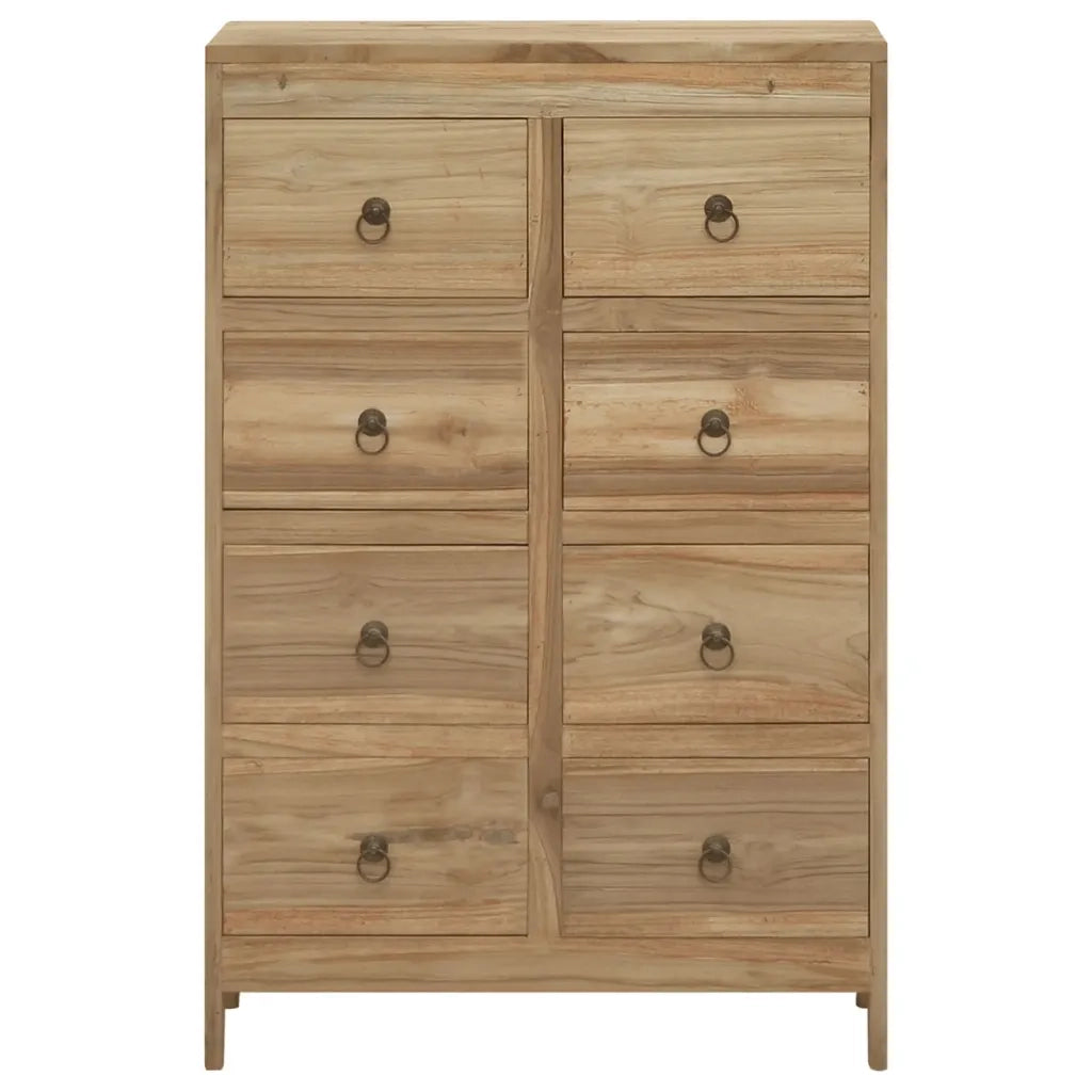 Cassettiera 55x30x90 cm in Legno Massello di Teak 340740