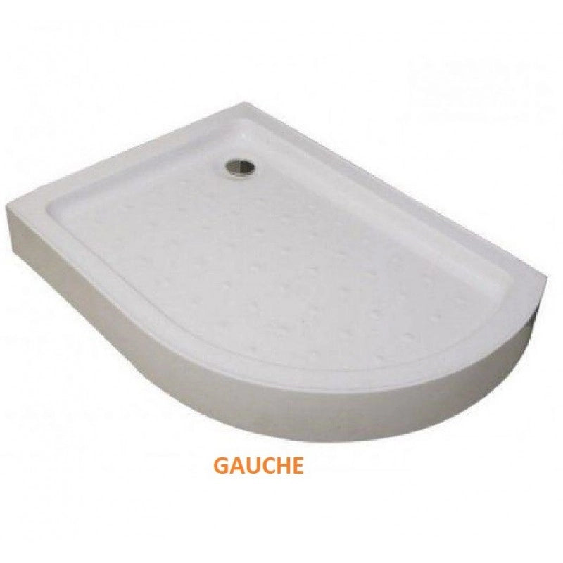 Box doccia rettangolare angolare sinistro FLORA 650 80x100 x190 cm
