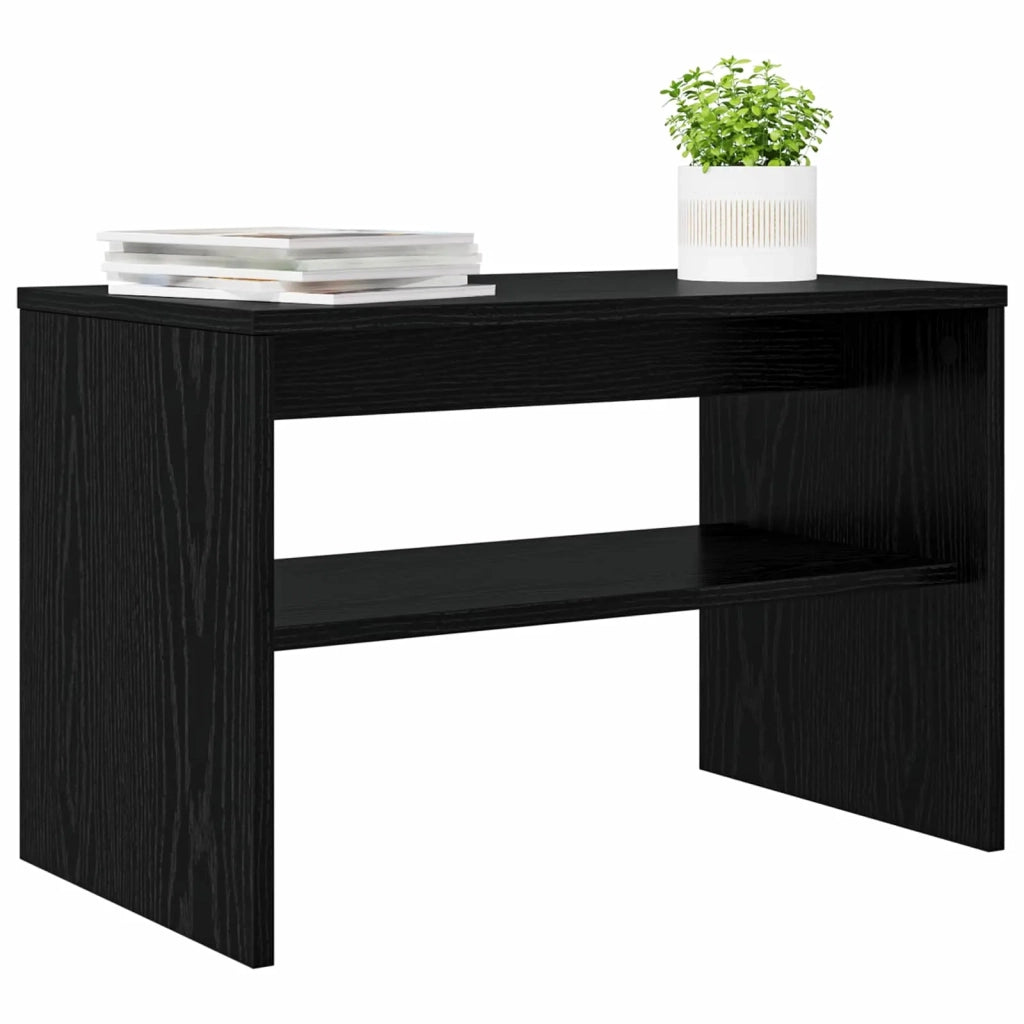 Mobile TV-Credenza per TV Rovere Nero 60 x 35 x 40 cm Legno multistrato